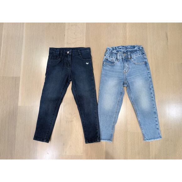 Lot of 2 Gap Light Blue Like Mom & Ferrioni Dark Adjustable Denim Jeans 4T - Picture 10 of 10
